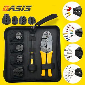 터미널 압착기세트 교체날 5종 PG 납작 신주 페놀단자 전선연결 다용도