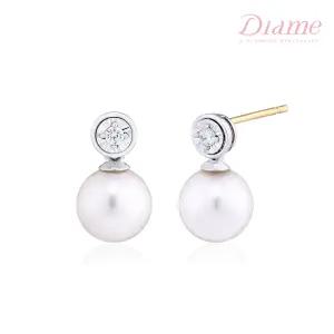 루체오 18K골드 해수진주귀걸이 UGDPE0867WW1