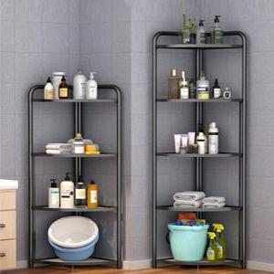 튼튼한 철재 원터치 코너선반 조립이 필요없는 접이식 모서리선반