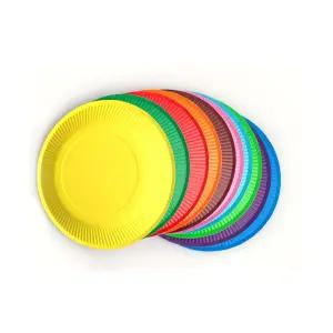 칼라종이접시. 단색 혼합 10개입 만들기재료