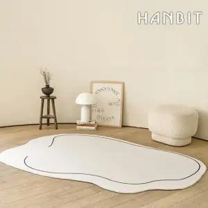 [한빛카페트] 비정형 워셔블 구름 러그 소프트러그 90x150cm