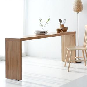 [기타]원목 홈바테이블 긴책상 원목테이블