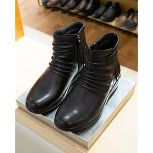 [바이네르](광주신세계)396c    흑색 여성 앵클부츠