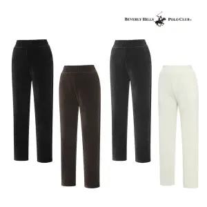 [비버리힐스폴로클럽][비버리힐스클럽] 여성 벨벳골덴 와이드팬츠 4종택1