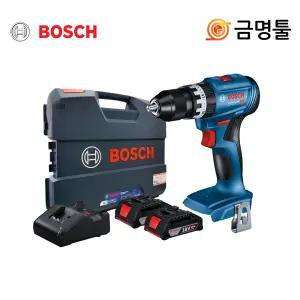 보쉬 GSB18V-45 충전햄머드릴 18V 2.0AH 2팩 BL모터 13mm 메탈척 드릴 함마기능
