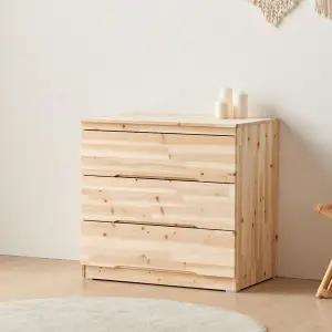 리사 삼나무 원목 770 3단 서랍장 DF923472