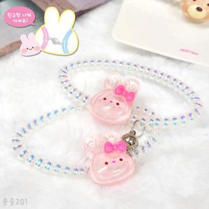 우정 착붙 팔찌 머리끈 랜덤1개 커플 우정템 패션 자석