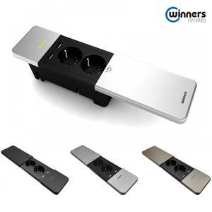 [기타]위너스 빌트인 슬림형 슬라이드 테이블 콘센트