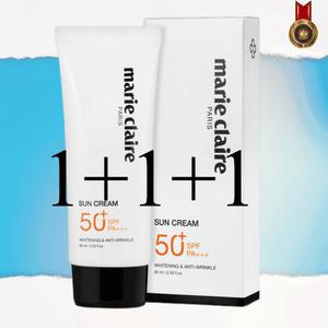 마리클레르 썬크림 3중기능 1+1+1 자외선차단 60ml  사계절 선물용 눈시림 톤업용