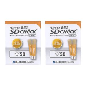 에스디바이오센서 에스디체크 골드2 혈당시험지 혈당검사지스트립 100매 - 27년 05월