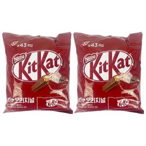 킷캣 미니 오리지널 13.5g x 43개 x 2개