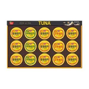 동원참치 O-15호 선물세트(라이트스탠다드 85g, 9입+고추참치 85g, 3입+야채참치 90g, 3입), 1개 + 쇼핑백, 1개