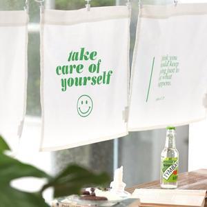 [벨라이프]타이포 조각 바란스커튼 4color / 3type