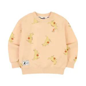 [캉골키즈](강남점)[강남2]올 오버 프린트 브러쉬드 스웨트셔츠 PD 0006 피치