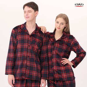 [댑] 레드 체크 극세사 수면 잠옷세트 공용_DPJ17204