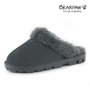 [롯데백화점]베어파우 K814049-W 여성 MARY 마리 차콜 소가죽 양모 2.5CM 스커프 털슬리퍼
