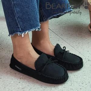 [베어파우] 모카신 소여 2 블랙 2797W-BLACK 남성 여성 커플 방한 털신 겨울 털 신발 편한 방한화