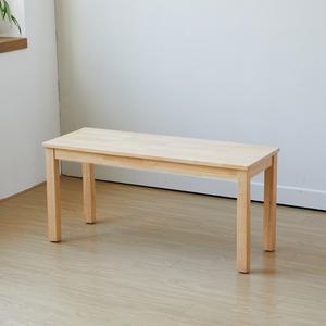 캘빈 원목 2인용 3인용 식탁 벤치 2인 3인 카페 식당 벤치 가죽좌판 벤치의자