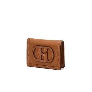 갤러리아 헤지스핸드백 HIWA4E530W1 브라운 로고패치 소가죽 반지갑