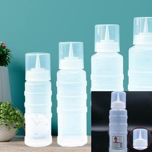 실리콘패킹 잘라쓰는 뚜껑 소스병 중형 400ML 업소용소스통 시럽용기