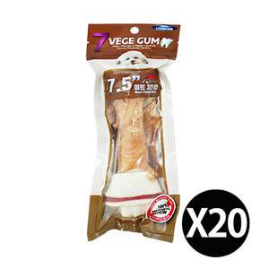 베게7 치킨 우유껌 7.5인치 20개 강아지 딩고껌 개껌 대형견간식