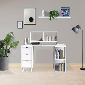 데스크 가정용 사무용 책상 120cm(서랍,상부장포함) WB435