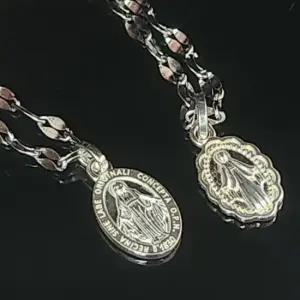 아트박스 더바디시크릿 성모마리아 실버 은 펜던트 체인 목걸이 10057