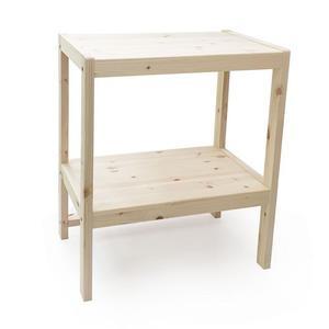 [RG58P50Q]DIY 심플리 렌지대 2단선반 WDA05 원목 수납장