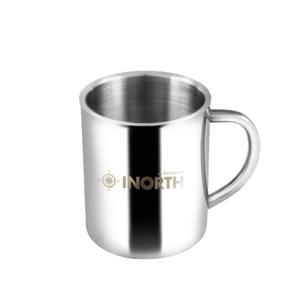 키친아트 이중 스텐컵 식당 업소용 등산컵 양치컵 보냉 물컵 300ml