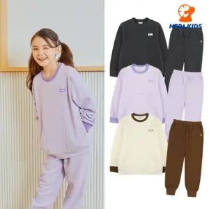 [네파키즈](광주신세계)가볍고 따뜻한 케이크 플리스 트레이닝세트 KJF5952