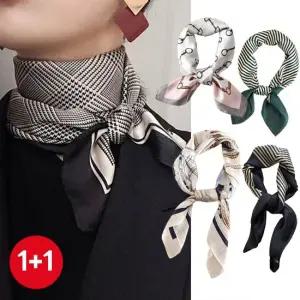 엔비 [2개세트] 체크 도트 사각 스카프(교차선택) 빅 쁘띠+무배