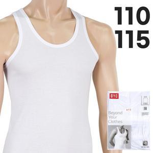 남자런닝 110 115 순면 흰런닝 민소매 나시 메리야스 백색