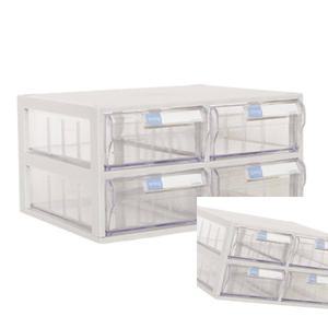 MF10 다용도 수납함 CMD 4칸 서랍함 투명미니서랍장 약서랍장 다용도수납함