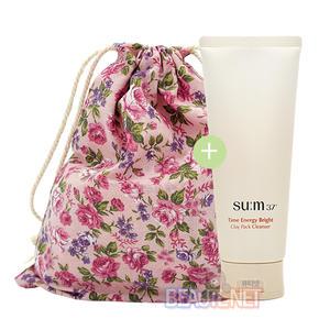 복주머니 파우치(숨 타임에너지 브라이트 클레이 팩 클렌저)장미M