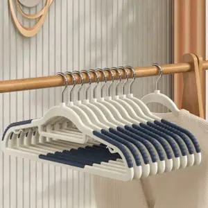 마이룸 논슬립 라운드 옷걸이 10p세트 네이비/어깨/방지/걸이/사무실/회전/고리/튼튼한/미끄럼/고급/코팅