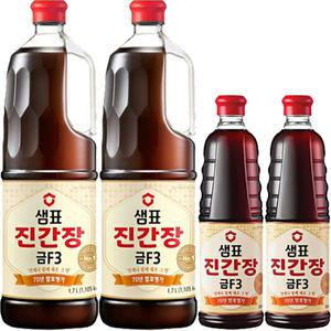 샘표 진간장 금F3 (1.7L+500ml) x 2세트