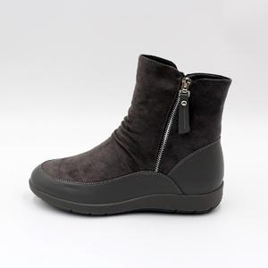 [제이시]제이시 발편한 가죽 여성통굽 겨울앵글부츠 3cm B056