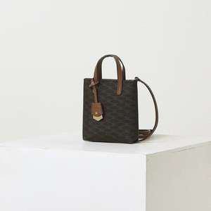 헤지스 여성 크로스백 숄더백 22SS HARIATO 브라운 시그니처 패턴 가죽 미니 여행 일상 용 백