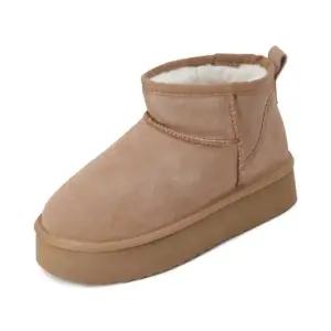 [금강제화]프리웨이 여성 숏 플랫폼 양털 부츠 RICBOC4002WFREF3