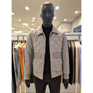 [바쏘](마산점)라이트 베이지 컬러 양가죽 배색 퀼팅 남성점퍼 [BZS5UA02BGA]