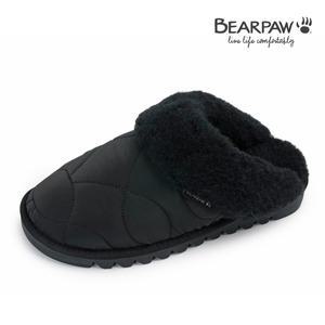 [베어파우](하남점)(BEARPAW) 여성  패딩 양털슬리퍼 CIELO 블랙 K2937001QD