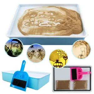 LED 모래 그림판 샌드아트 스크린 샌드박스 테이블보드 상자 도구 과학 창의력발달