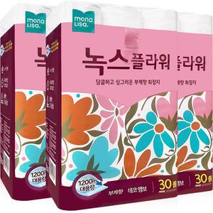 모나리자 녹스 플라워 2겹 40m 30롤 3팩 (90롤)