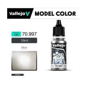 바예호 아크릴도료 뉴 모델컬러 (195) 70997 Metallic Silver 18ml