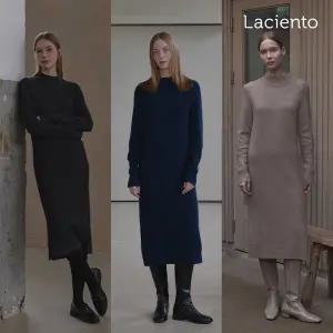 [[론칭가 99000원] 라씨엔토 Winter 라쿤 울 블렌드 니트 원피스 1종