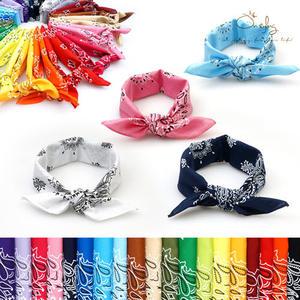 (4개이상 무-배)온스 반다나 빅 헤어밴드 페이즐리 스카프 두건 여자 남자 천 면 머리띠