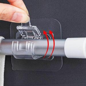 [IXHIZ4VP_4B]봉 브라켓 2개입 못없이 부착식 무타공 고정