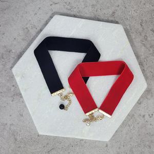 카라걸스 양면벨벳초커목걸이 폭25mm 사이즈변경가능