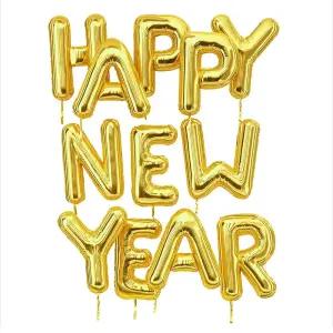 (골드) 해피파티 이벤트 새해 풍선 해피뉴이어/용품/세트/파티/축하/장식/파티용/장식용/행사용/꾸미기