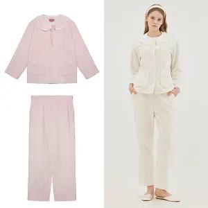 [하프클럽/에블린]에블린 꽈배기 카라탈착 셋업 EBPPF1V21C